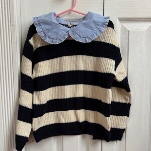 Girls Zara collard sweater